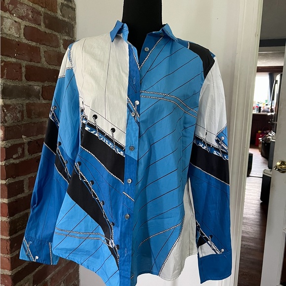 J.Crew new with tags nautical print size 14 slim - Picture 1 of 4